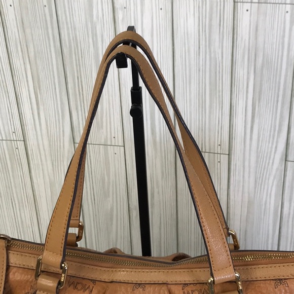 MCM Tan Monogram Tote with Versatile Straps - Picture 4 of 13